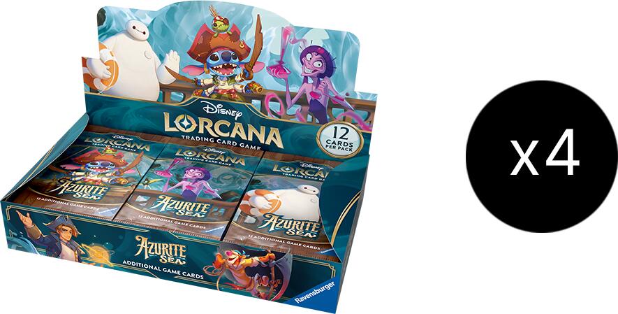 Disney Lorcana: Azurite Sea Booster Box Case [6 - 000]