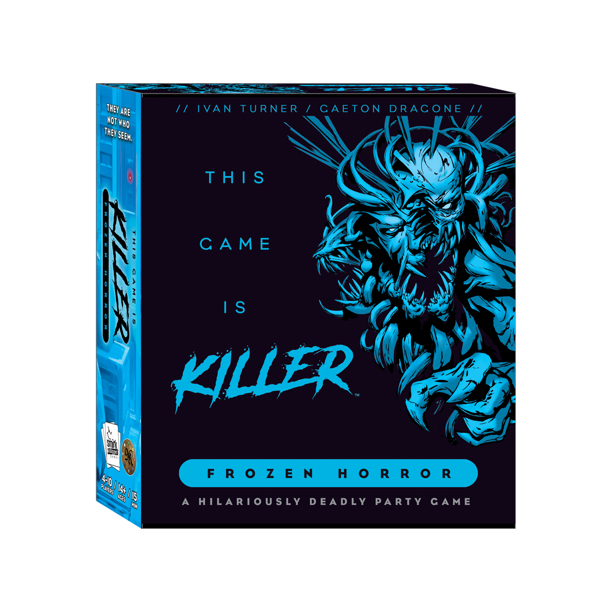 This Game is Killer: Frozen Horror game box with title text and an icy blue monster illustration.