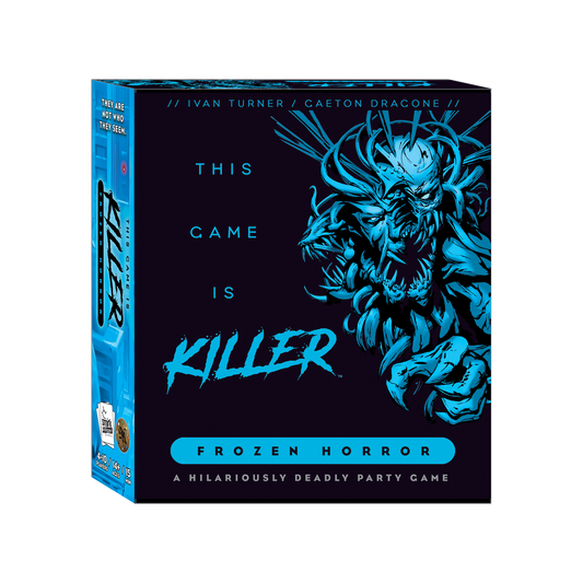 This Game is Killer: Frozen Horror game box with title text and an icy blue monster illustration.
