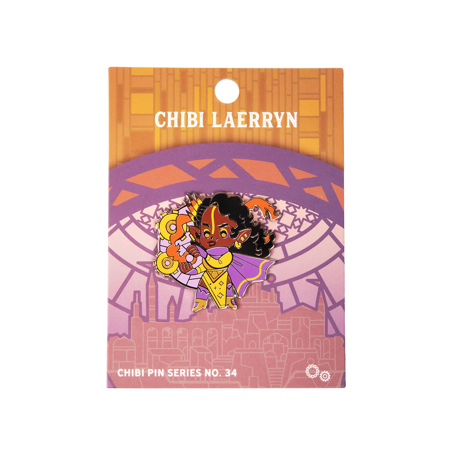 Chibi Laerryn Coramar pin from Exandria Unlimited Calamity.