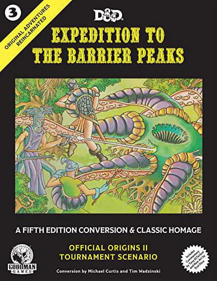 Expeditions to the Barrier Peaks D&D OAR 3 cover with sci-fi alien plants and machinery.