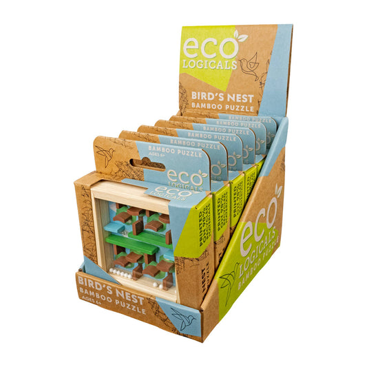 Birds Nest Bamboo puzzle in an eco-friendly box.