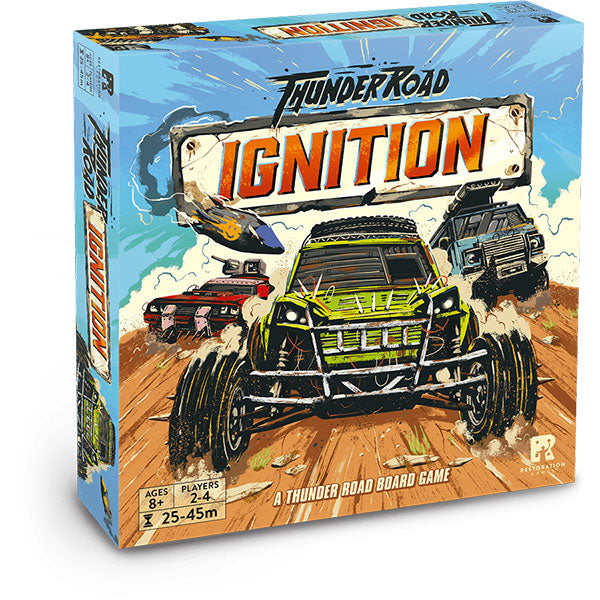 Thunder Road: Ignition board game box.