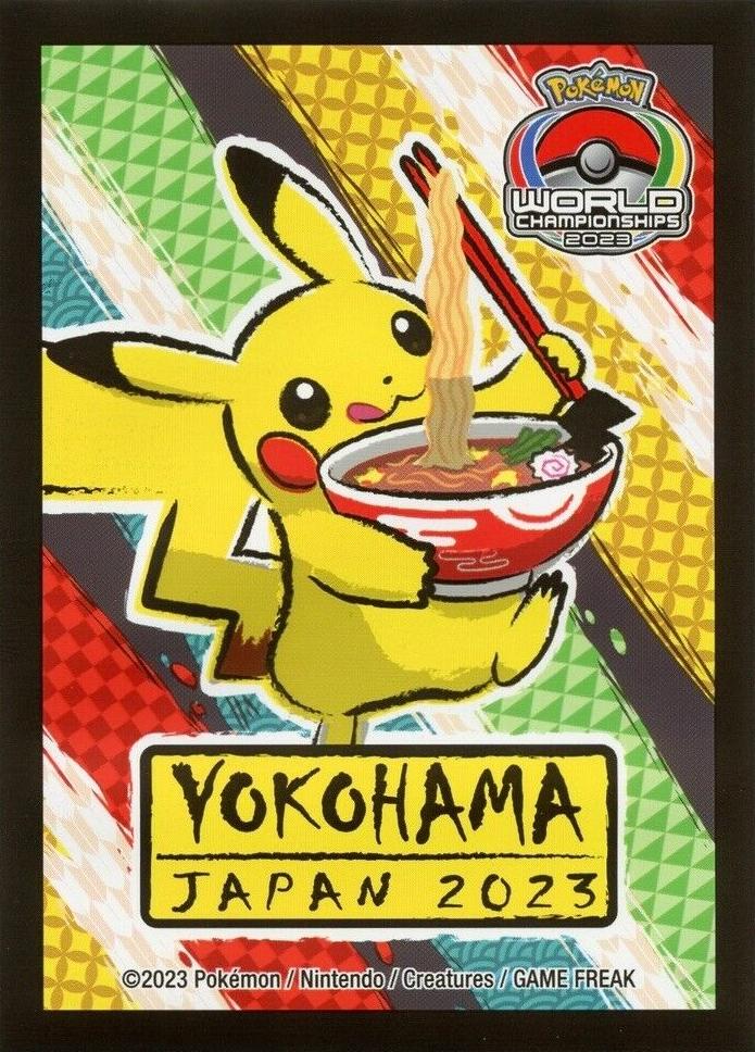 Pokemon TCG: 2023 Japan International Championship Pikachu Ramen Card Sleeves (64 Pack)