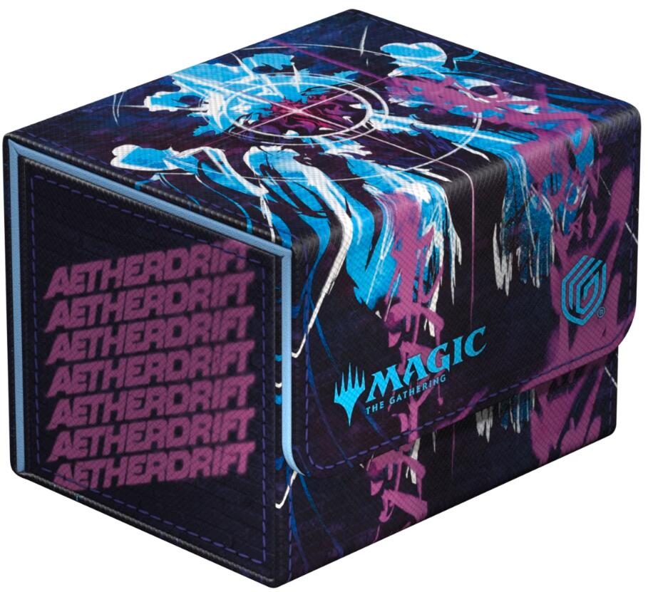 Magic: The Gathering Aetherdrift Sidewinder 100+ Xenoskin Deck Box - Oildeep Gearhulk