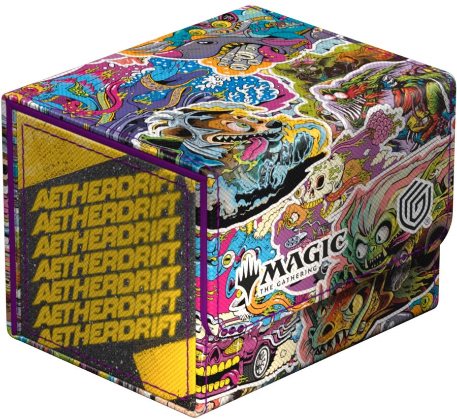 Magic: The Gathering Aetherdrift Sidewinder 100+ Xenoskin Deck Box - Revved-Up Racers
