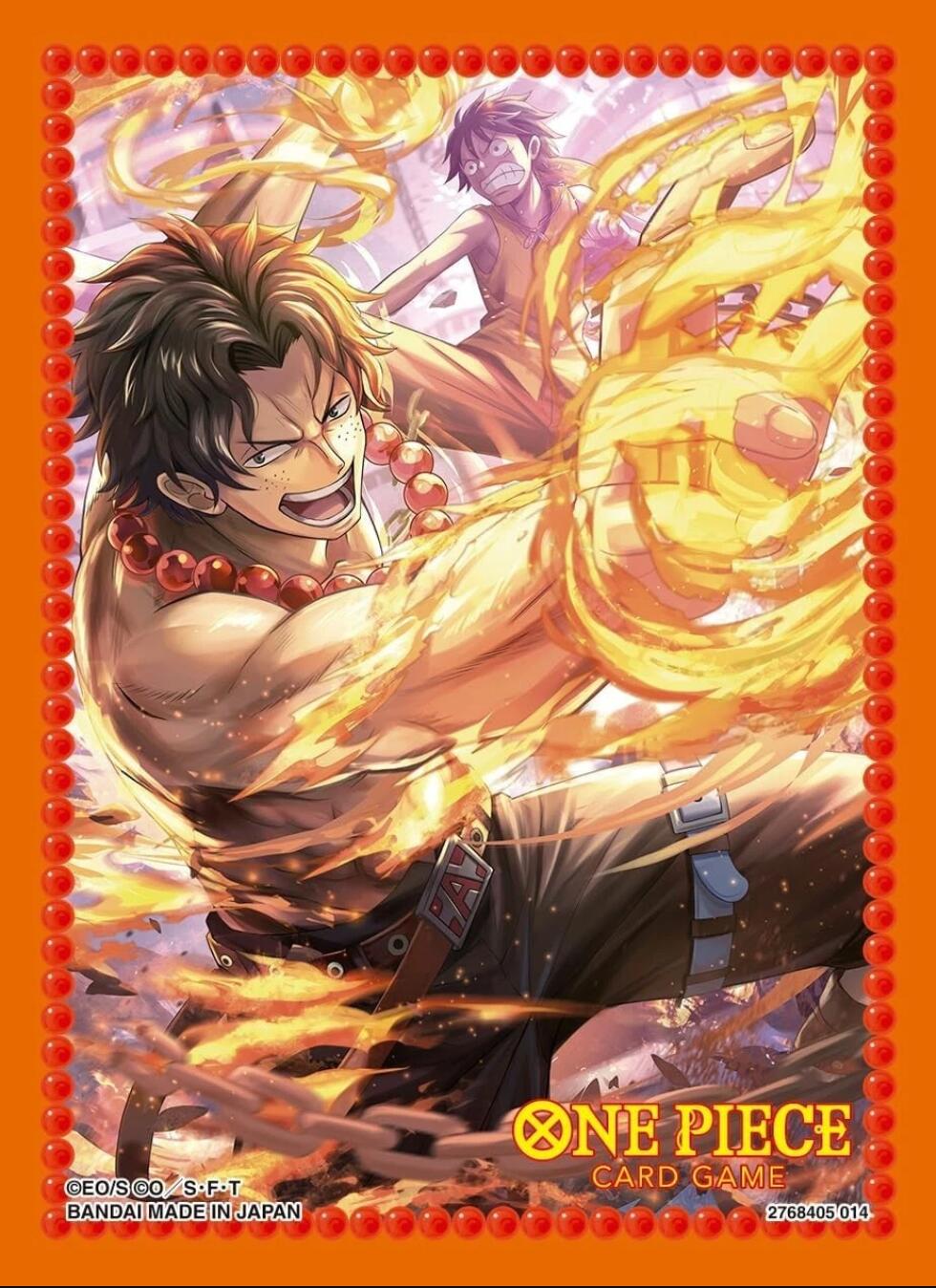 One Piece Card Game Official Sleeves: Assortment 10 - Portgas.D.Ace (70-Pack)