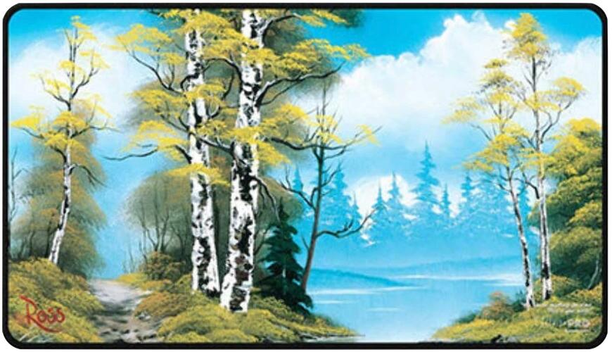 Bob Ross Black-Stitched Playmat - Lakeside Path