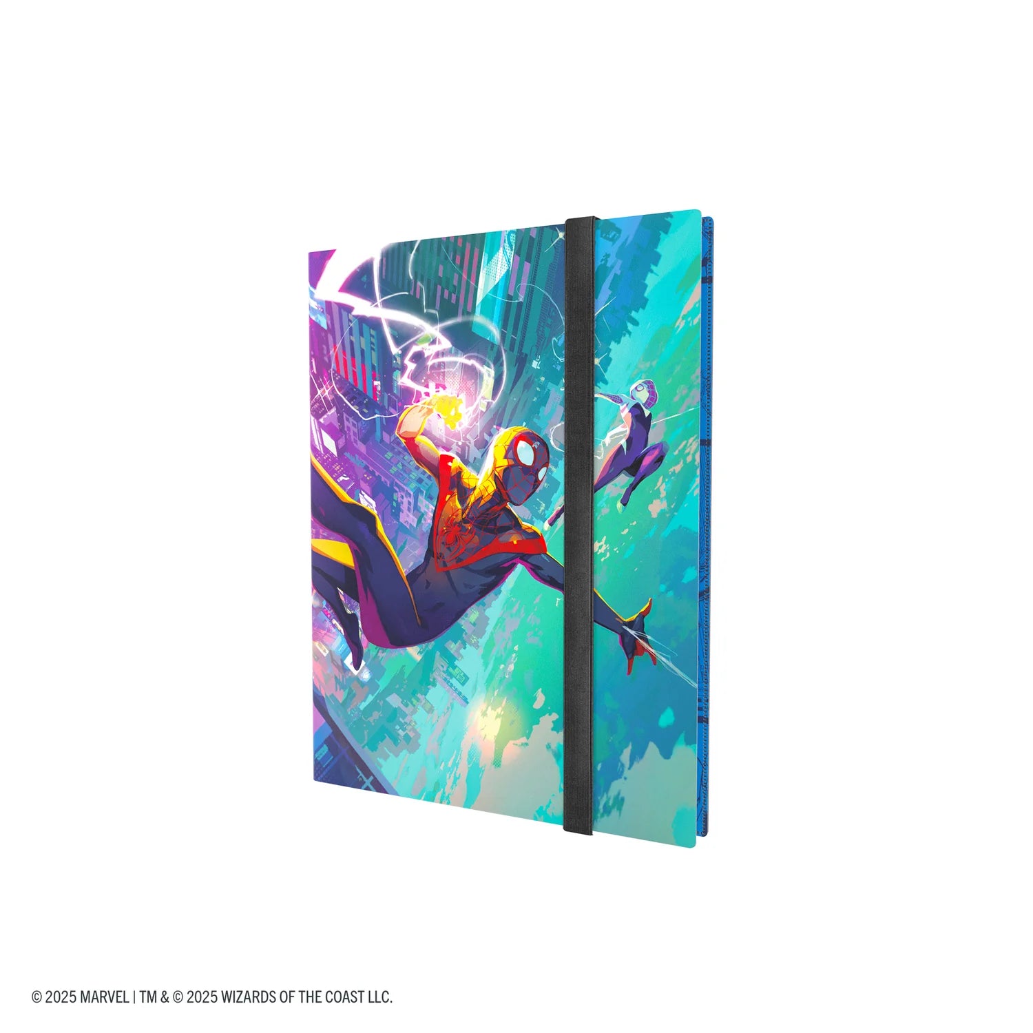 MTG Spider-Man 18-Pocket Album with Spider-Man and Spider-Gwen on a blue and green background.