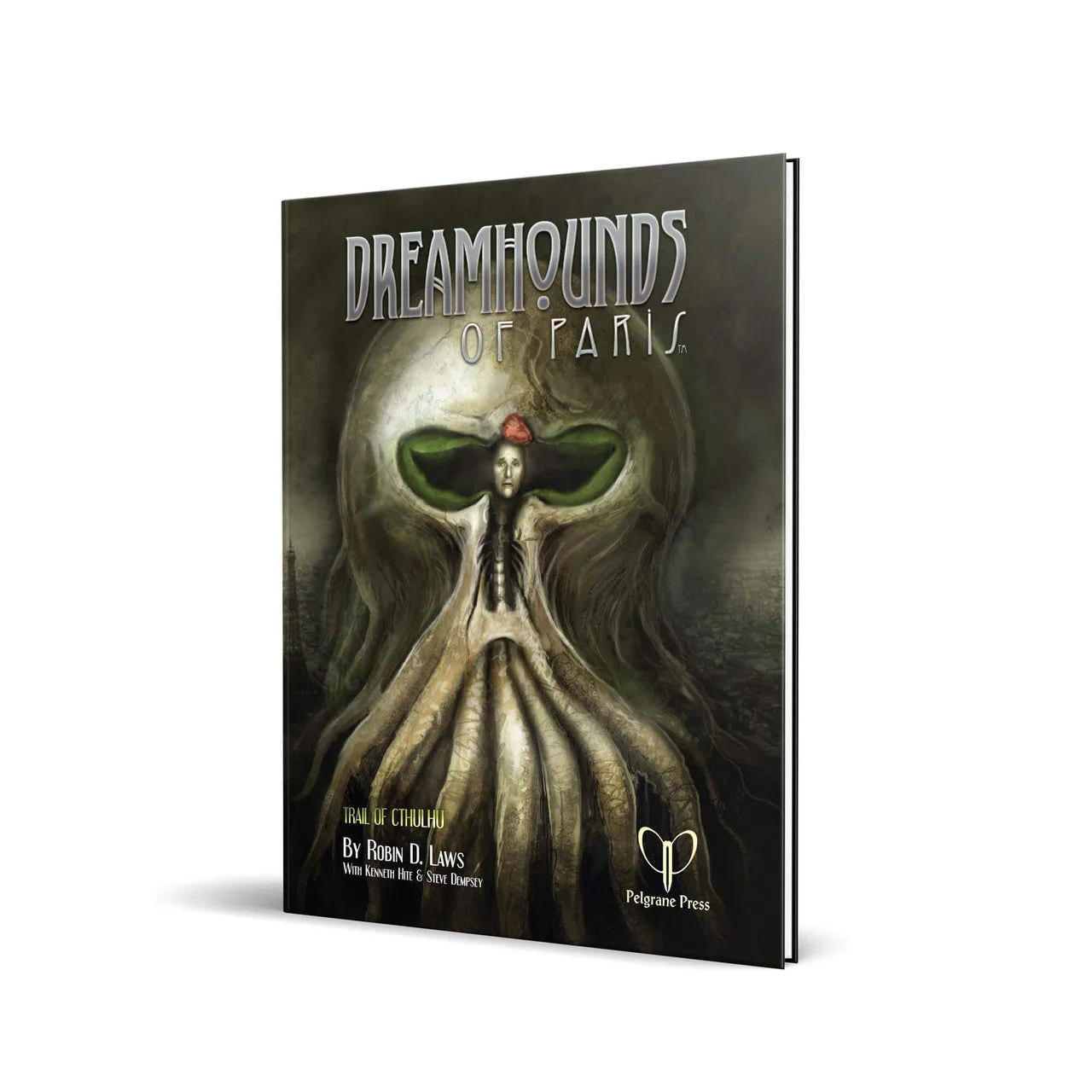 Dreamhounds of Paris book cover featuring a tentacled creature and a figure in a red cap.