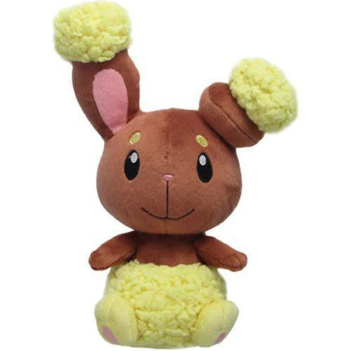 Buneary plush toy featuring brown and yellow colors, large ears, and a fluffy tail.