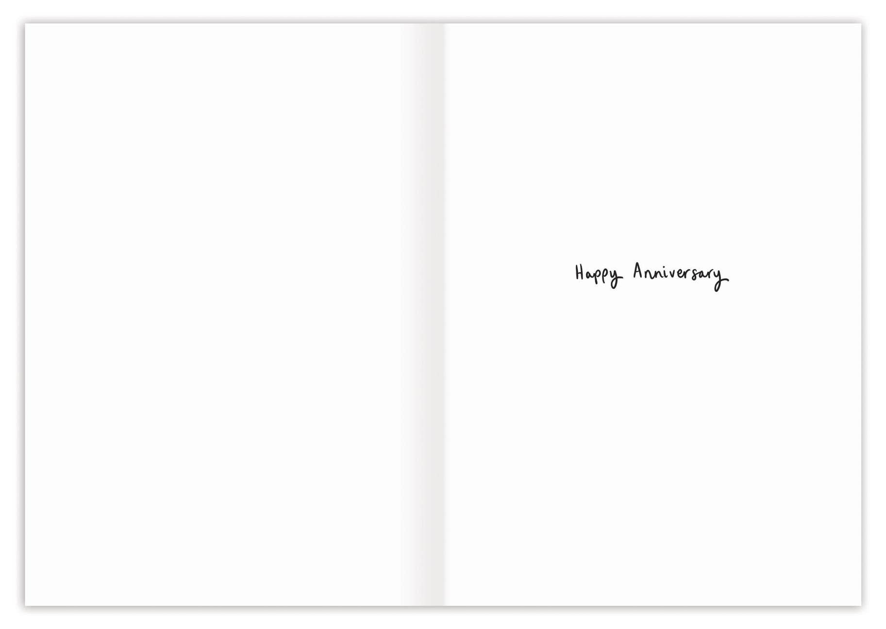 Bears I Treasure You Anniversary Card with handwritten text on right, made from recycled paper.