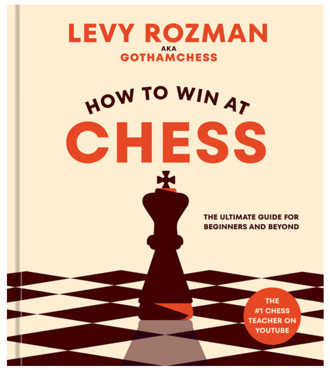 How to Win At Chess book cover featuring a king chess piece and reference to beginner strategies.