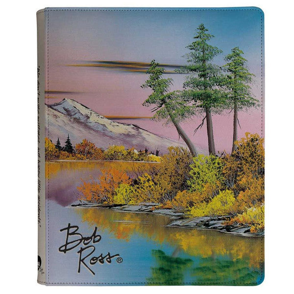 Bob Ross Mighty Mountain Lake Binder, 9-Pocket PRO variant for trading card organization.