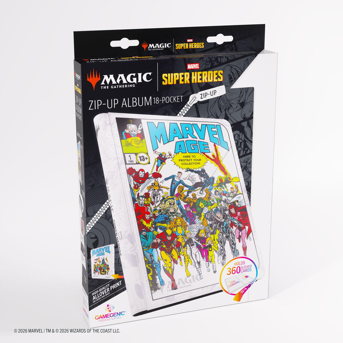 Magic: The Gathering Marvel Superheroes Zip-Up Album 18-Pocket (Marvel Age)