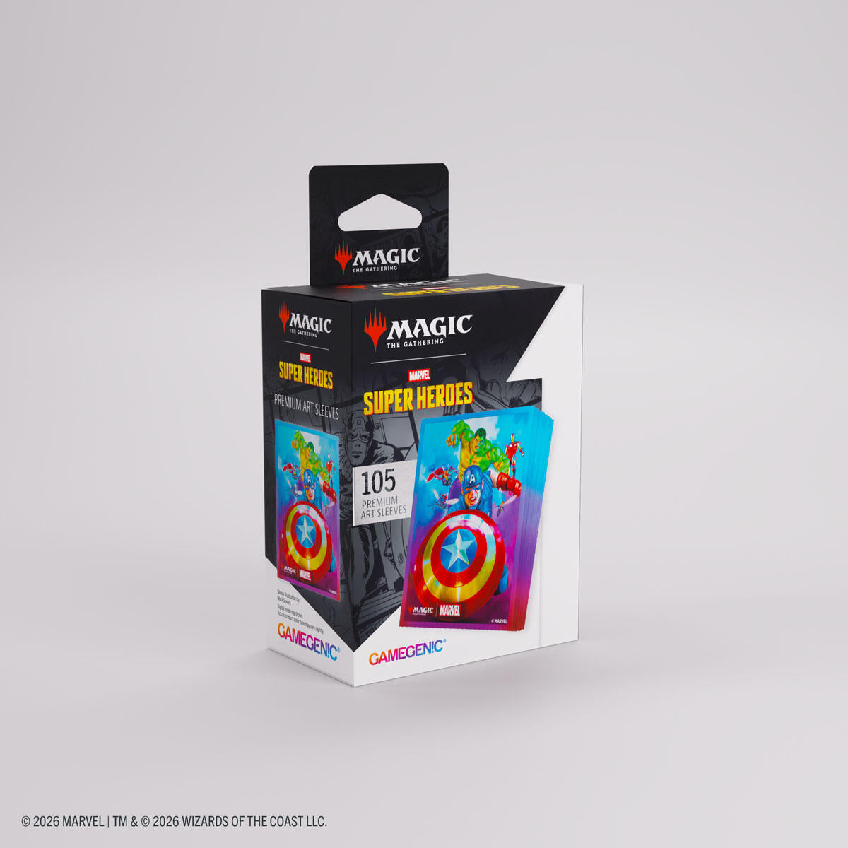Magic: The Gathering Marvel Superheroes Premium Art Sleeves - Captain America, Team Leader