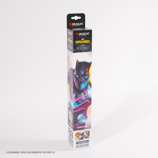 Magic: The Gathering Marvel Superheroes Shiny Playmat - Striking Black Panther