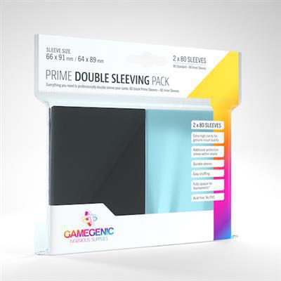 Prime Double Sleeving Pack (66 x 91 mm, 64 x 89 mm)