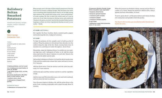 Dirty Gourmet Plant Power Salisbury seitan with gravy over potatoes. Plant-based meal.