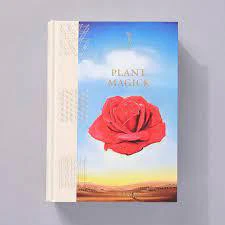 Plant Magick: The Library of Esoterica book with a cover showing a red rose and blue sky.