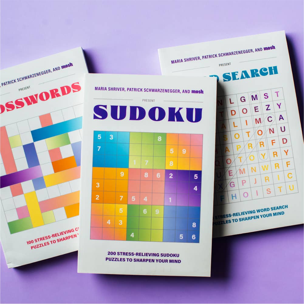 Mosh Presents: Sudoku hardcover puzzle book by Blue Star Press.