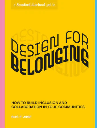 Design for Belonging book cover with yellow background, black text, by Susie Wise.