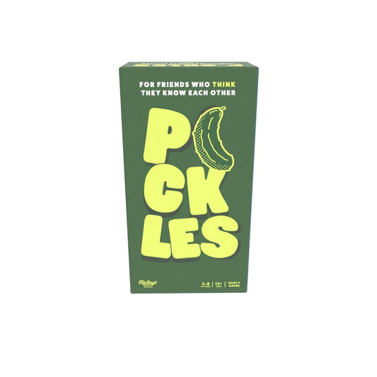 Pickles party game in a green box.