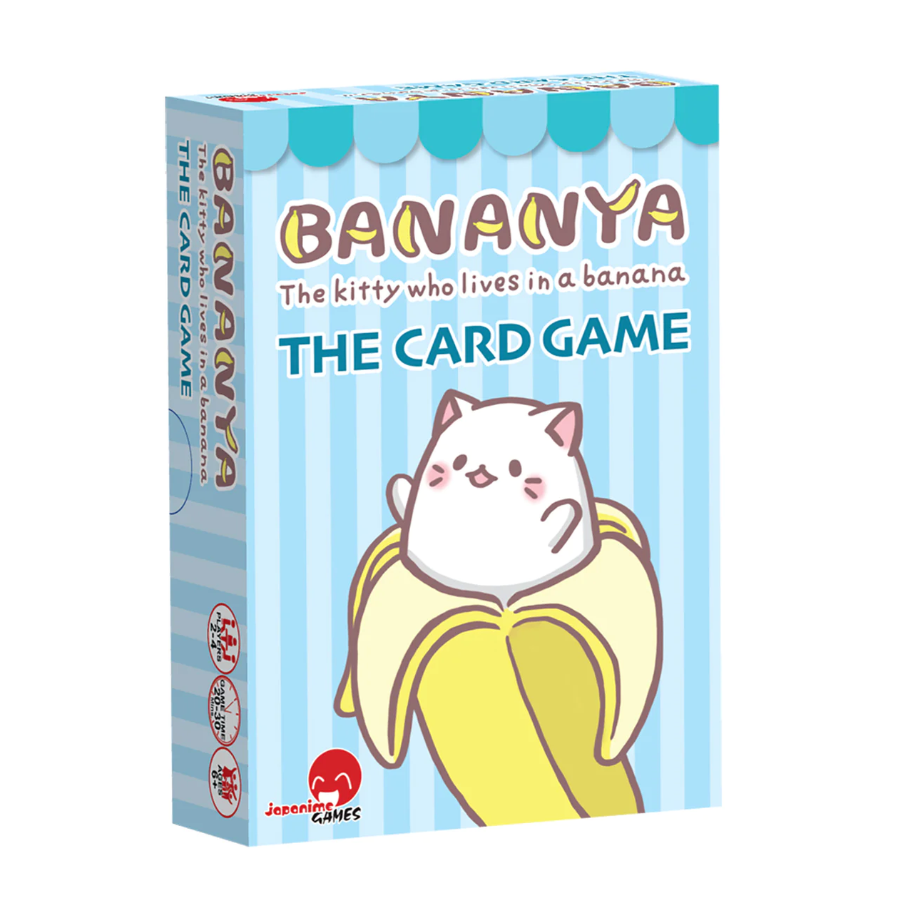 Play Bananya anime card game featuring banana cat characters.