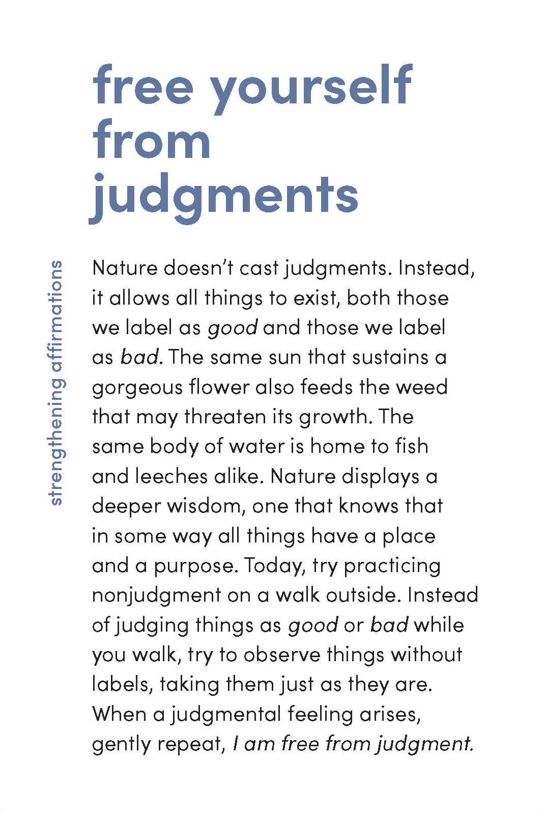 Nature Meditations Deck mindfulness card set.