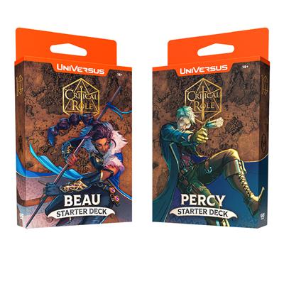 Critical Role: Heroes of Exandria Starter Deck Beau with Beau character art on the front of the box.