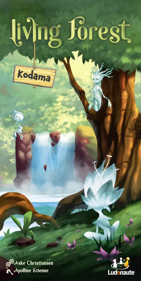 Living Forest Kodama Expansion box with spirits, Sacred Tree, spirit creatures, and title.