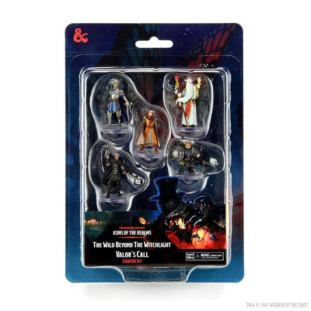 5 NPC miniatures from D&D Icons of the Realms: Wild Beyond the Witchlight Valors Call Starter Set.