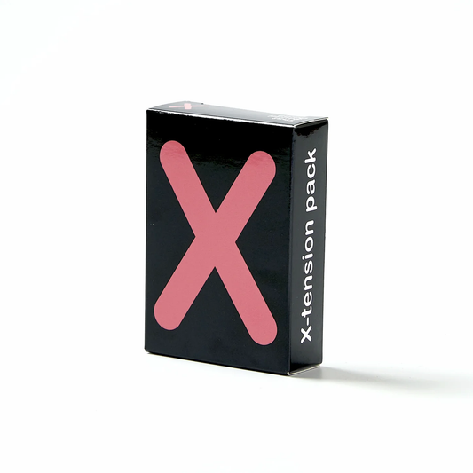 That Sound Game X-tension NSFW card expansion in a black box with a large pink X on the side.