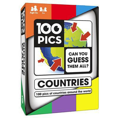 100 PICS Countries game box featuring a globe illustration.