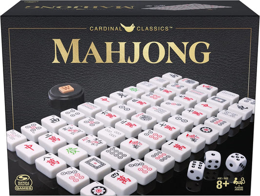 CARDINAL CLASSICS MAH JONG set with tiles, dice, wind indicator; for ages 8+, 2-8 players.
