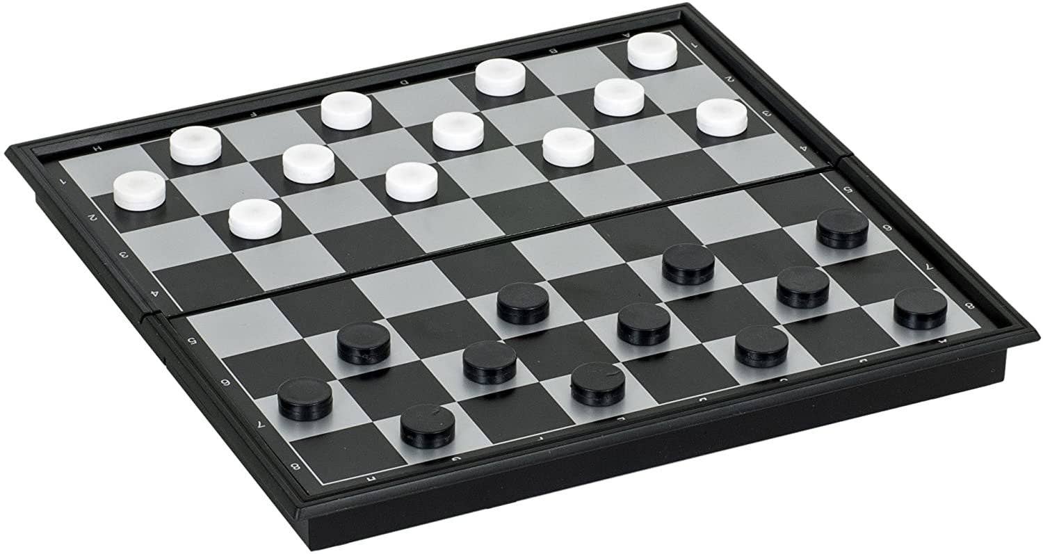 Magnetic 3-in-1 travel game set, 11-inch, includes chess, checkers, and backgammon.