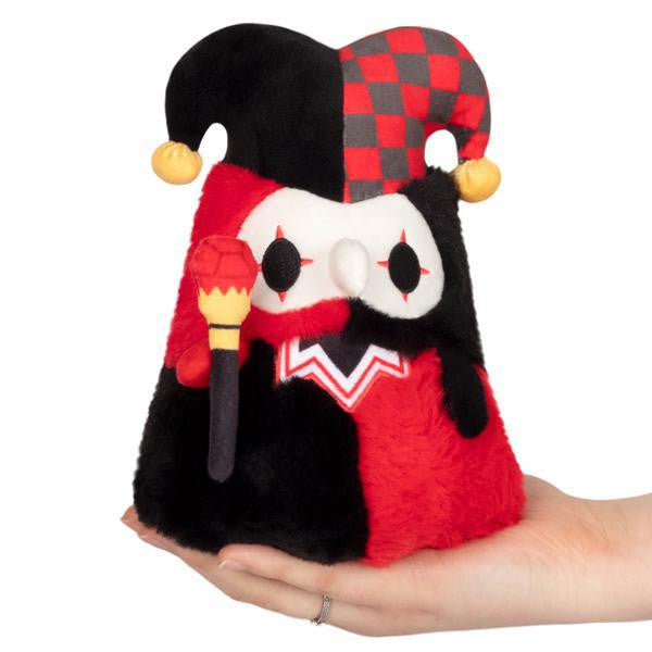 Alter Ego Plague Doctor - Jester plush by Squishable, red and black, soft fur, handheld size.