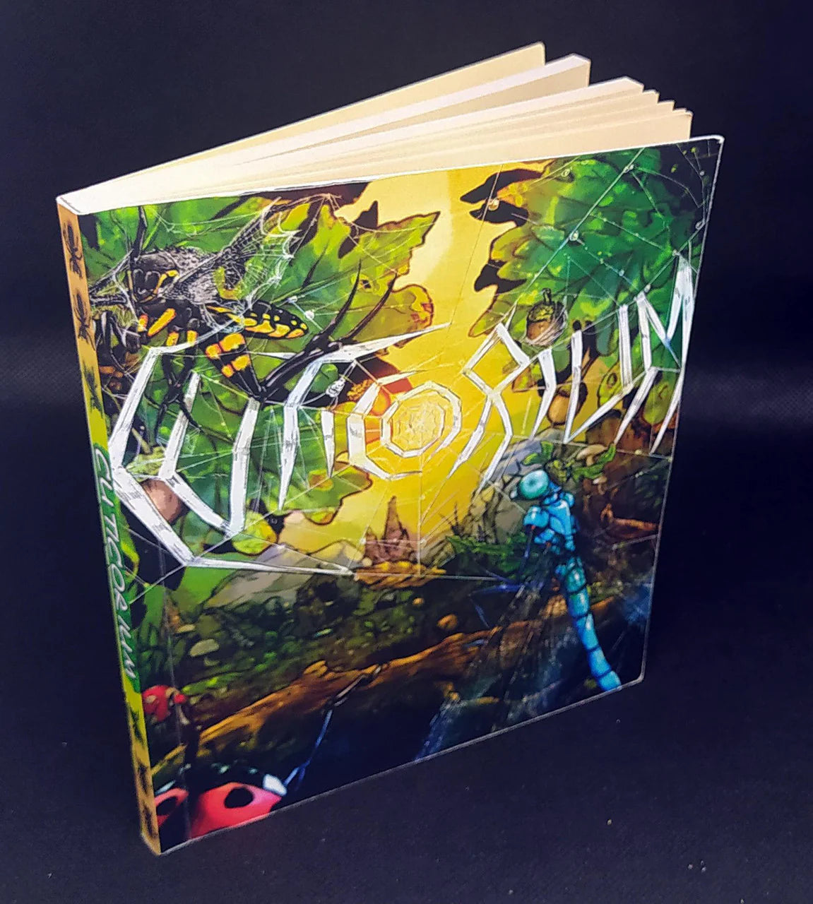 Cuticorium book for the bug roleplaying game, featuring insects and leaves on the cover.