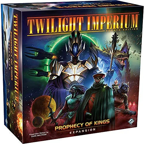Twilight Imperium: Prophecy of Kings Expansion box featuring new factions.
