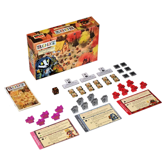 Root Marauder Hirelings Pack and Hireling Box components displayed.