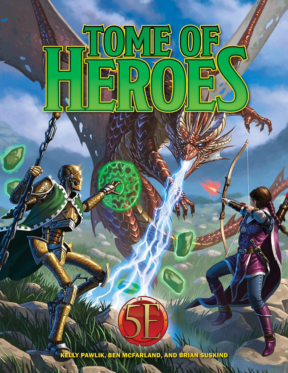 Tome of Heroes book featuring new subclasses, depicted with an armored warrior and archer facing a dragon on the cover.