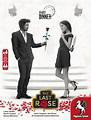 Deadly Dinner The Last Rose game box featuring a man in a suit offering a rose to a surprised woman on white steps.