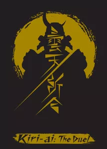 Kiri-Ai: The Duel game title with Japanese text and a samurai silhouette.
