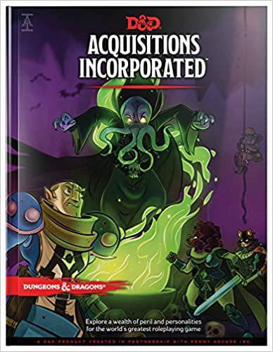 Acquisitions Incorporated D&D Campaign Sourcebook cover showing heroes confronting a ghostly tentacled creature.