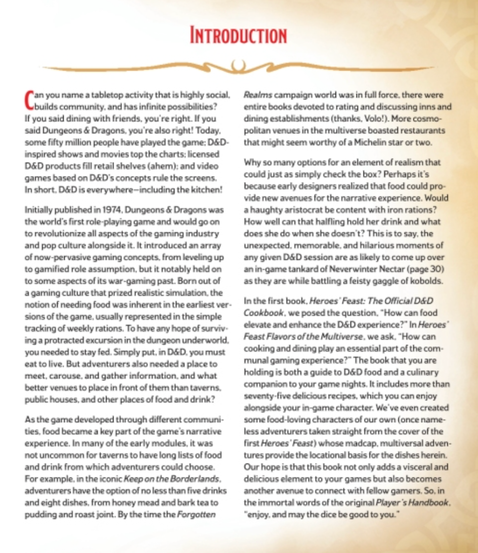Heroes Feast FLAVORS OF THE MULTIVERSE cookbook for Dungeons & Dragons official recipes.