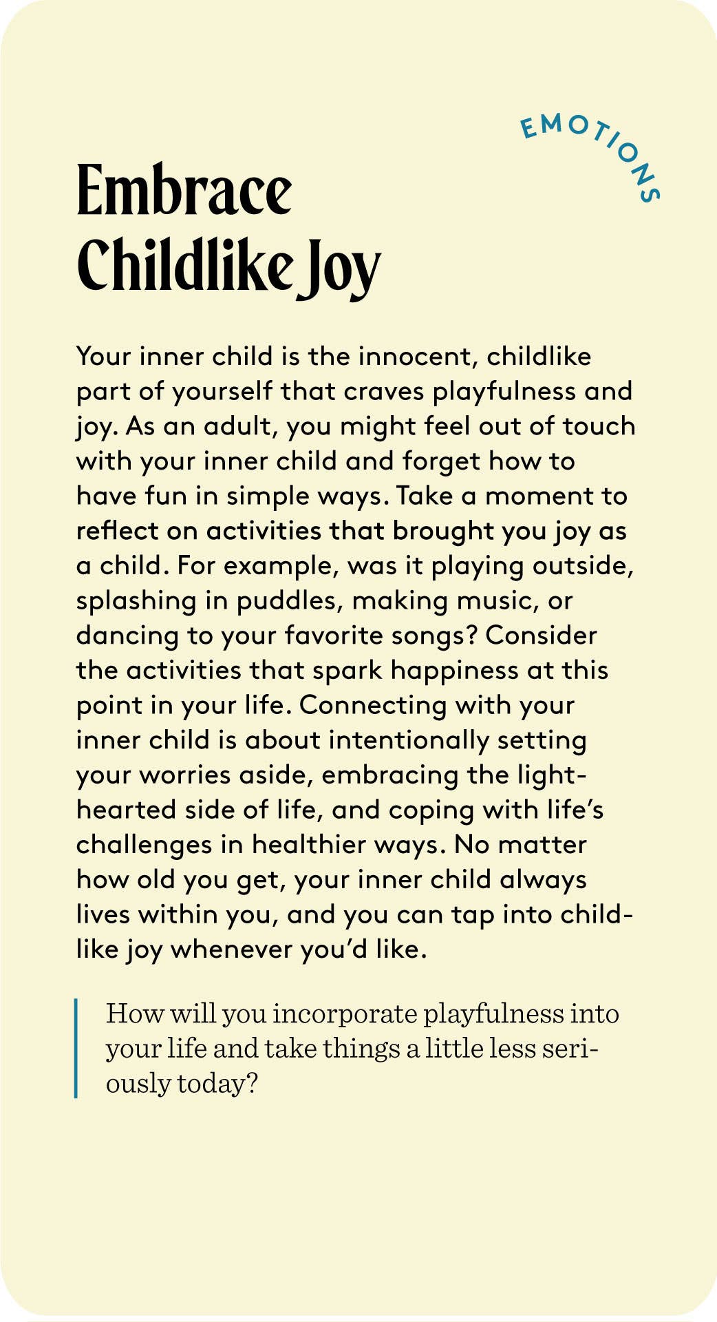 Pocket Therapy product focused on self-care and mental health with playful, lighthearted activities.