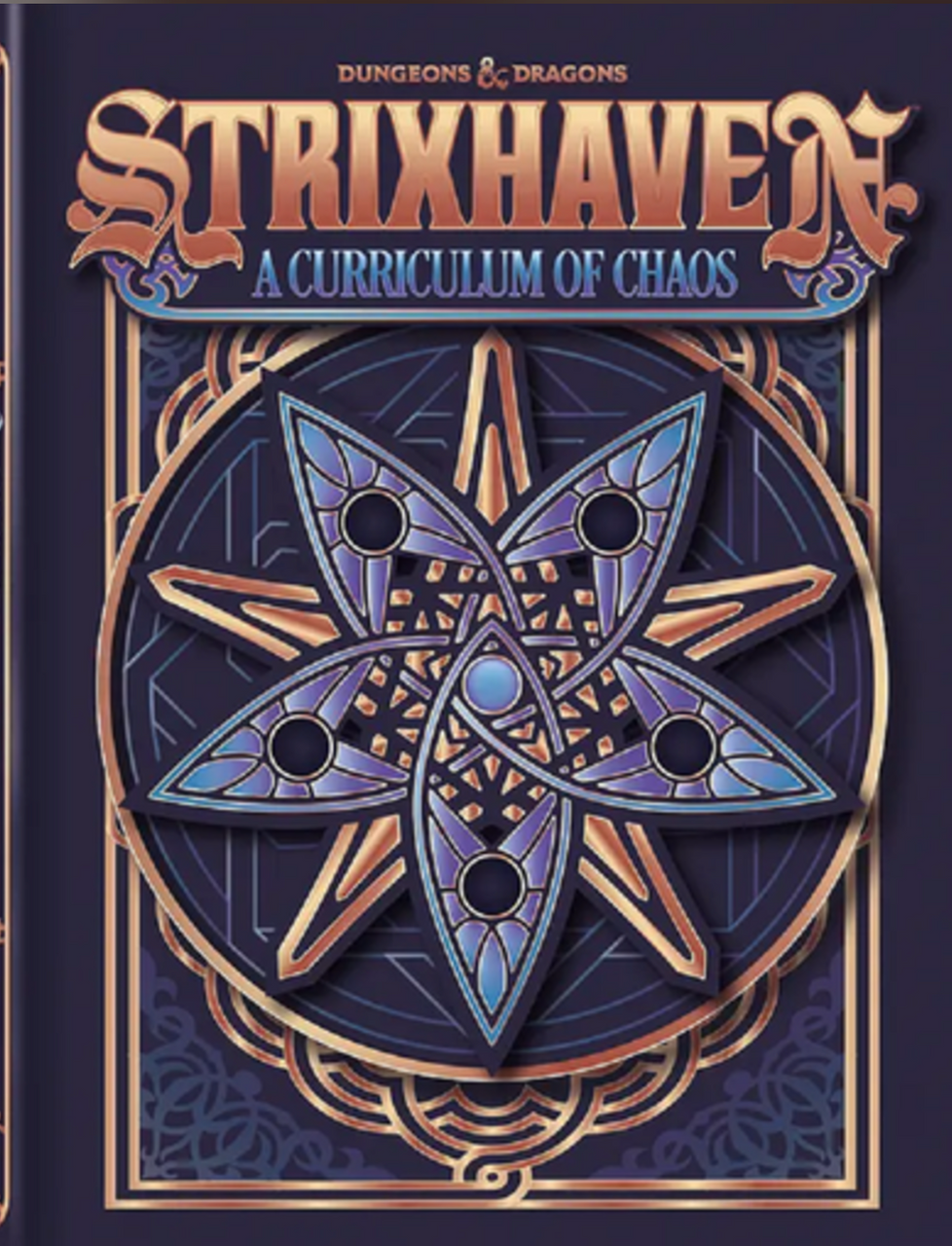 Strixhaven Curriculum of Chaos Limited Edition cover with star and Strixhaven University symbols.