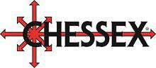 Chessex 12mm d6 MarbleDice Block, 36 dice, with CHESSEX logo and red arrows over black text.