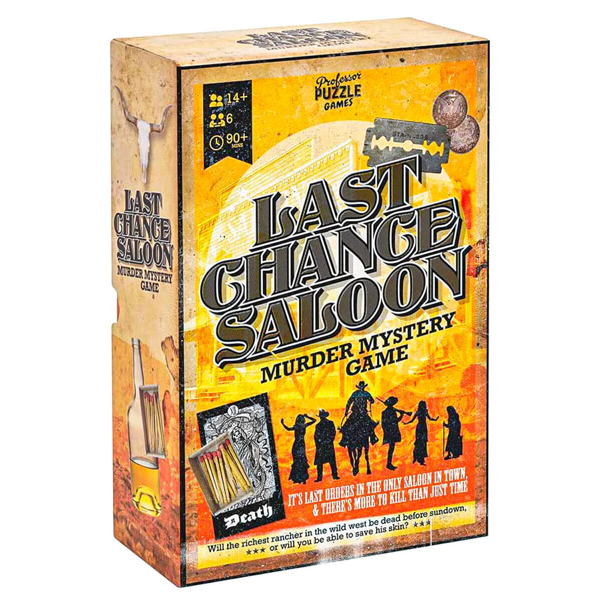 Last Chance Saloon Murder Mystery Game, wild Western theme.