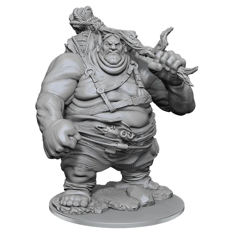 D&D: NMU: Hill Giant W17 miniature featuring a muscular ogre holding a club on a textured base.